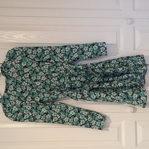 Puff Sleeve Floral Print short dress